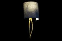 Muurlamp DKD Home Decor Gouden Metaal Polyester 220 V 50 W (30 x 16 x 60 cm) - thumbnail