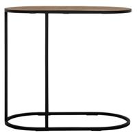DTP Home Ovale Laptoptafel 'Terra' Teakhout, 65 x 35cm, kleur Naturel - thumbnail