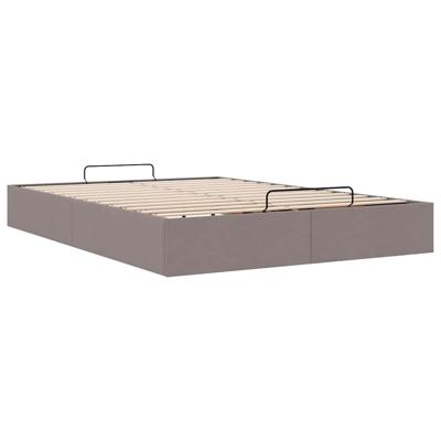 Bedframe zonder matras 140x200 cm stof taupe