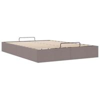 Bedframe zonder matras 140x200 cm stof taupe - thumbnail