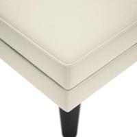 Chaise longue met kussen&rechterarmleuning fluweel crmekleurig - thumbnail