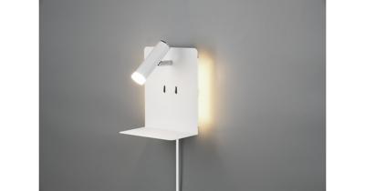 Trio Wand lampElement met schapje mat wit - 222570231