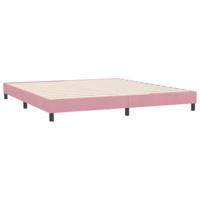 Boxspringbed zonder matras 180x220 cm fluweel roze - thumbnail
