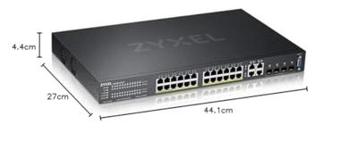 Zyxel GS2220-28HP-EU0101F netwerk-switch Managed L2 Gigabit Ethernet (10/100/1000) Zwart Power over