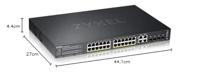 Zyxel GS2220-28HP-EU0101F netwerk-switch Managed L2 Gigabit Ethernet (10/100/1000) Zwart Power over - thumbnail