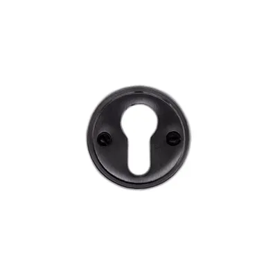 Hdd Pro Cylinderplaatje Rond Retro 48 Mm Plat Carbon Black