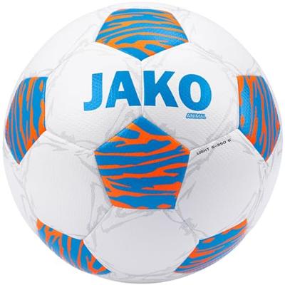 JAKO Animal Voetbal Maat 5 Wit Blauw Oranje JAKO Animal Voetbal Maat 5 Wit Blauw Oranje