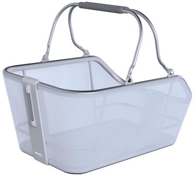 Basil Mand achterop cento tech fiber zilver (mik)