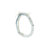 Kralen Streng Aquamarijn Multi Facet (4 mm) - thumbnail