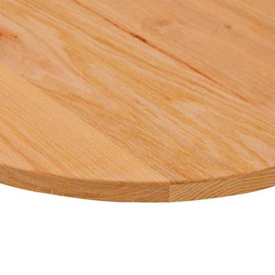 Tafelblad 100x50x2 cm ovaal massief eikenhout lichtbruin