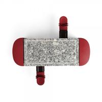 LIVOO DOC156RC - Raclettemachine 2 personen - 350W - Afneembare granieten bak - Antislipvoetjes - Chilirood - thumbnail