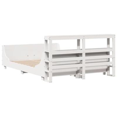 Bedframe zonder matras massief grenenhout wit 120x190 cm Bedframe zonder matras massief grenenhout wit 120x190 cm