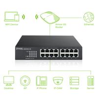 Zyxel GS1100-16 Unmanaged Gigabit Ethernet (10/100/1000) - thumbnail