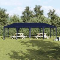 Partytent Blauw en Wit 800 x 400 x 266 cm Polyester en staal - thumbnail