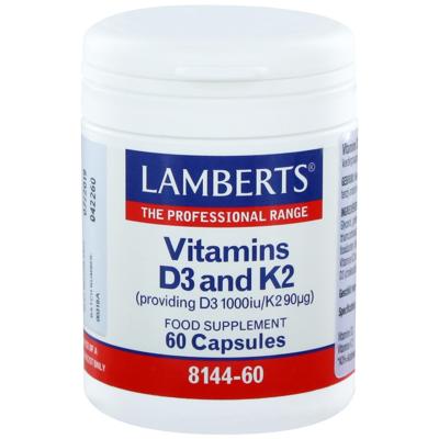 Lamberts Vitamine D3 En K2 (60ca) Lamberts Vitamine D3 En K2 (60ca)