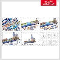 Cubic Fun 3d puzzel city line dubai met led verlichting - thumbnail
