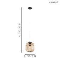 Eglo HanglampBordesley Ø 21cm - 43231 - thumbnail