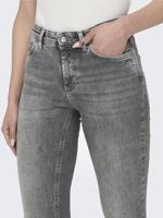 Only 15188520 Onlblush Mid Sk Ank Raw Jeans Skinny Fit Grey Denim 15188520 - thumbnail