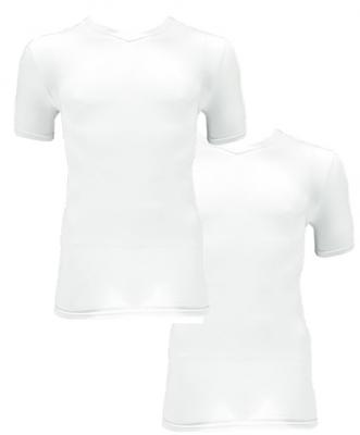 2-pack heren T-shirts - Bamboe V-hals - Mannen ondershirt korte mouwen
