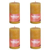 Bolsius rustiek stompkaars 130/68 honey yellow a4 - thumbnail