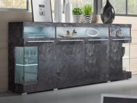 Commode LABEL 4 deuren kleurrijke leisteen - thumbnail