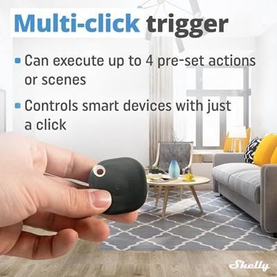 Shelly Shelly BLU Button Tough 1 Black Afstandsbediening, Toets Bluetooth Low Energy Shelly Shelly BLU Button Tough 1 Black Afstandsbediening, Toets Bluetooth Low Energy