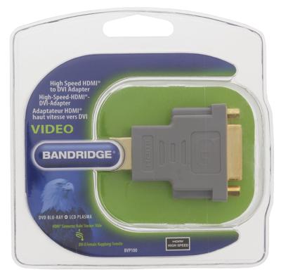 High Speed HDMI Adapter HDMI-Connector - DVI-D 24+1-Pins Female Grijs