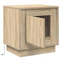 Nachtkastje 2 pcs Sonoma eiken 44 x 34,5 x 45 cm Bewerkt hout - thumbnail