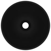 Wastafel rond 32,5x14 cm keramiek matzwart - thumbnail