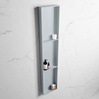 MONDIAZ EASY Nis 149,5x29,5cm in solid surface kleur Clay | Clay. 3 vakken geschikt voor in- of opbouw - thumbnail