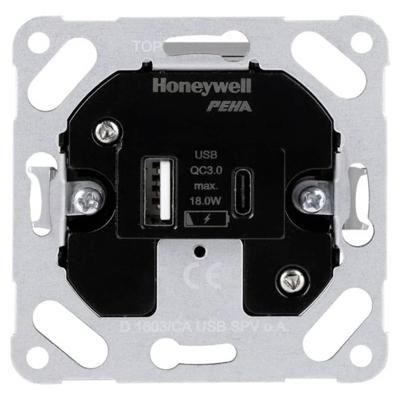 PEHA by Honeywell 971403 Wandcontactdoos met USB Inzetstuk 1 stuk(s)