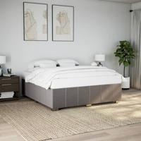 Bedframe zonder matras stof taupe 180x200 cm - thumbnail