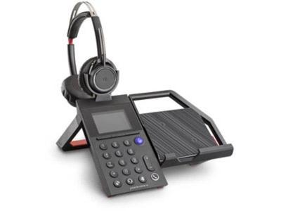 Poly tafeltelefoonoplossing 'ELARA 60 WS' voor Voyager Focus inclusief headset en Microsoft Team-knop