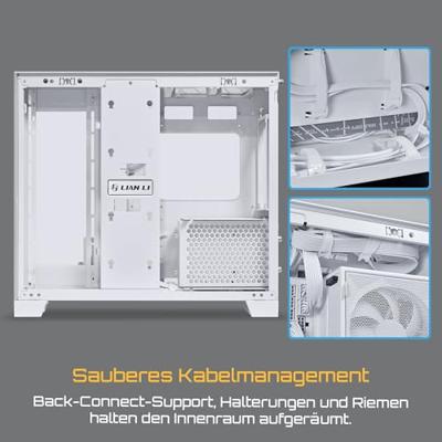 Lian Li O11 Dynamic Mini V2 Mini-tower Behuizing, Gaming-behuizing, PC-behuizing Wit
