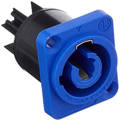 Neutrik NAC3MPXXA Netstekker powerCON Stekker, inbouw verticaal Totaal aantal polen: 2 + PE 20 A Blauw 1 stuk(s) Piece
