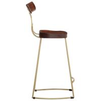 Barkrukken 2 st 49x43x88 cm massief mangohout - thumbnail