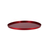 Dienblad rood metaal 46X2CM - thumbnail