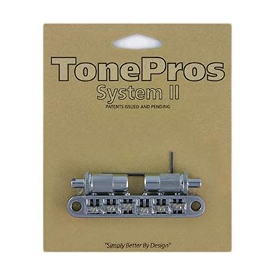TonePros TPFR Chrome Metric Locking TOM Style Bridge met roller saddles