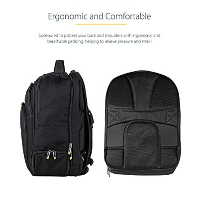 StarTech.com NTBKBAG173 Laptoprugzak Geschikt voor max. (laptop): 43,9 cm (17,3) Zwart
