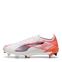 PUMA Ultra 5 Ultimate IJzeren-Nop Voetbalschoenen (SG) Wit Zwart Rood - thumbnail