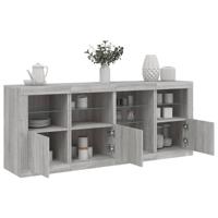Dressoir met LED-verlichting 164x37x67 cm grijs sonoma eiken - thumbnail