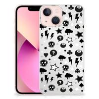 Silicone Back Case iPhone 13 mini Silver Punk - thumbnail