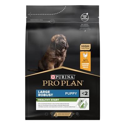 Purina PRO PLAN DOG Large Robust Puppy, droogvoer voor hondenpuppy's met OPTISTART, rijk aan kip & rijst, premium hondenvoer, 3 kg