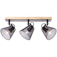 Brilliant 40130/76 - 3 Spots Plafondlamp Metaal/Hout - thumbnail