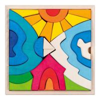 Goki houten bouwstenen kleine ijsbeer, 22dlg. - thumbnail