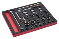 Bahco Foaminlay Fit&Go 2/3 met doppen en toebehoren 1/2" - 35-delig - FF1F2201 - thumbnail