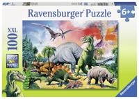 Ravensburger dinosaurus puzzel xxl, 100st - thumbnail