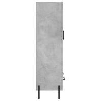 Hoge kast 69,5x31x115 cm bewerkt hout betongrijs - thumbnail