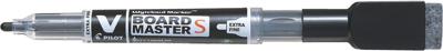 Whiteboardmarker Pilot met wisser rond extra fijn zwart