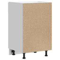 Keuken onderkast Kalmar bewerkt hout wit - thumbnail